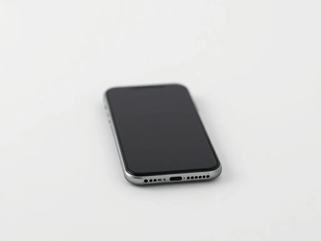 Gros plan d'un iPhone X avec la vitre arrière brisée, posé sur un plan de travail à côté d'une nouvelle vitre de rechange et